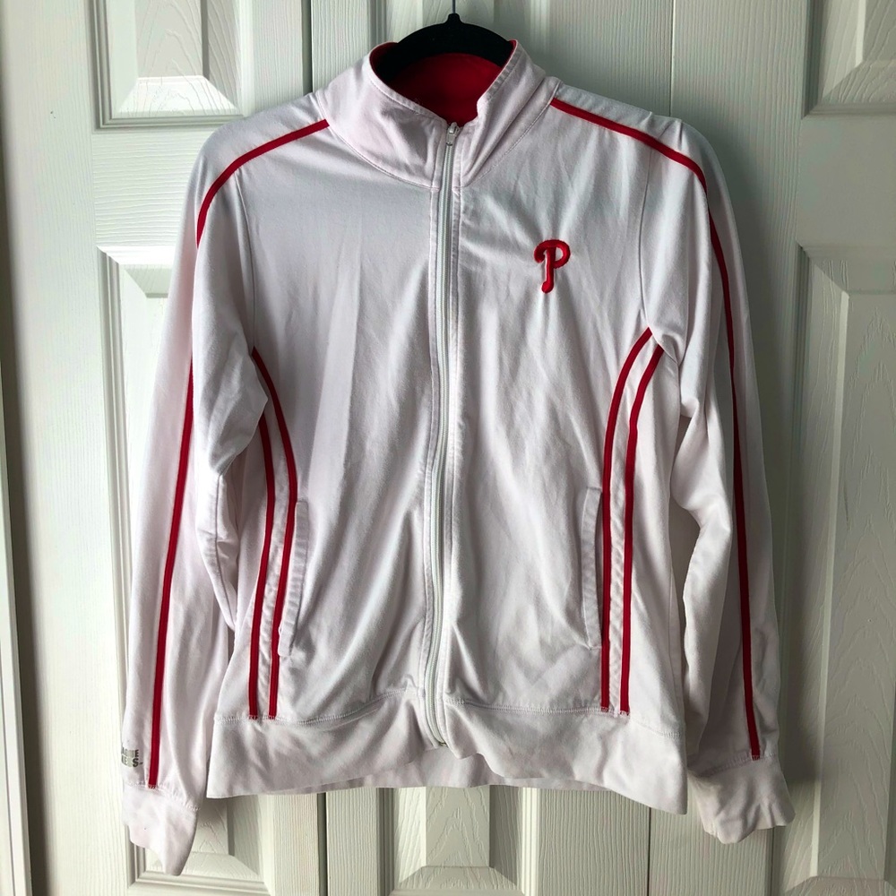 Philadelphia Phillies Womens Zip Up Sweater size Medium